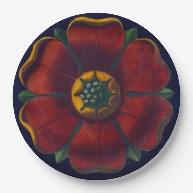 Architectural Rosette No. 1 Paper Plate (Front)