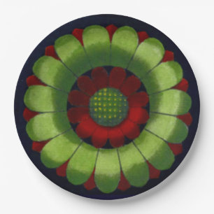Architectural Rosette No. 2 Paper Plate