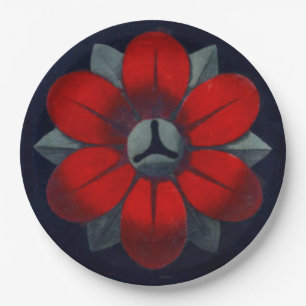 Architectural Rosette No. 3 Paper Plate