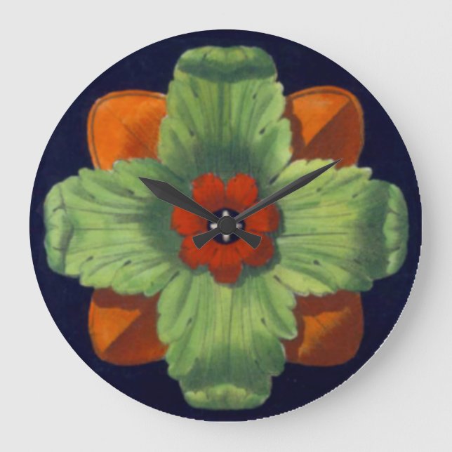 Architectural Rosette No. 4 Large Clock (Front)