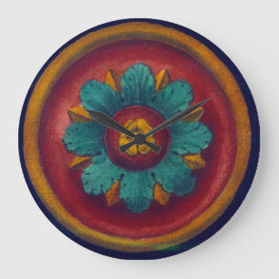 Architectural Rosette No. 5 Large Clock