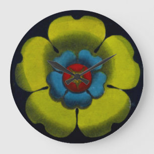 Architectural Rosette No. 6 Large Clock