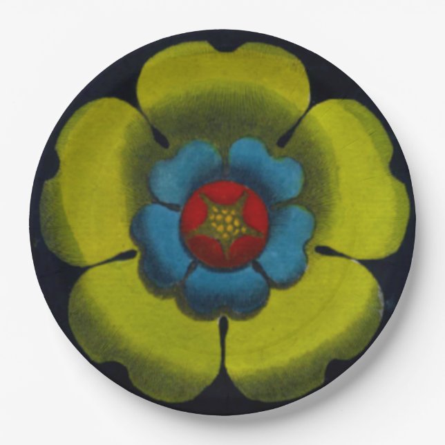 Architectural Rosette No. 6 Paper Plate (Front)