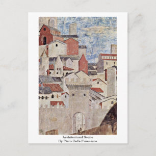 Architectural Scene. By Piero Della Francesca Postcard