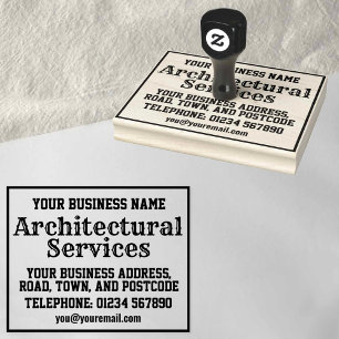 Architectural Services with Name, Address, etc Rubber Stamp