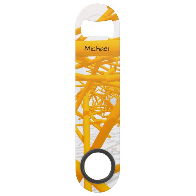 Architectural Space with Bright Geometrical Shape (Front)