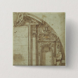 Architectural Study 15 Cm Square Badge
