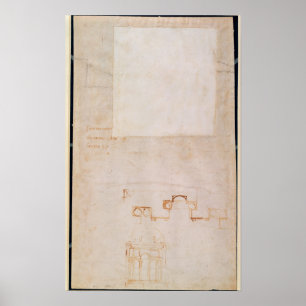 Architectural Study with Notes Poster