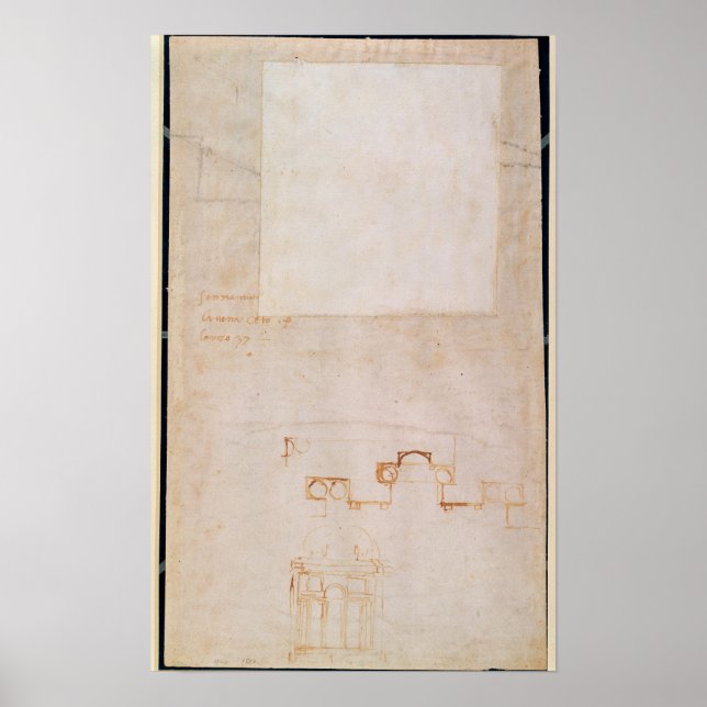 Architectural Study with Notes Poster (Front)
