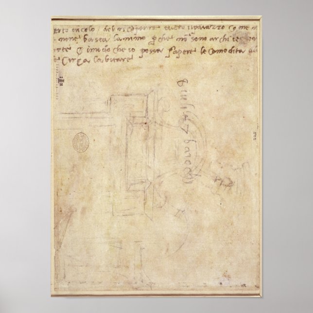 Architectural Study with Notes Poster (Front)