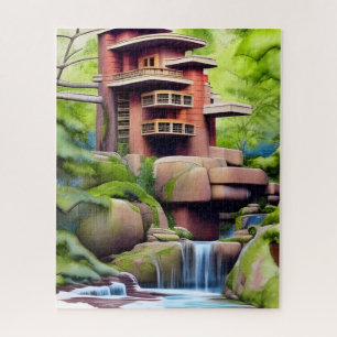 Architectural Tree House Digital Art Jigsaw Puzzle