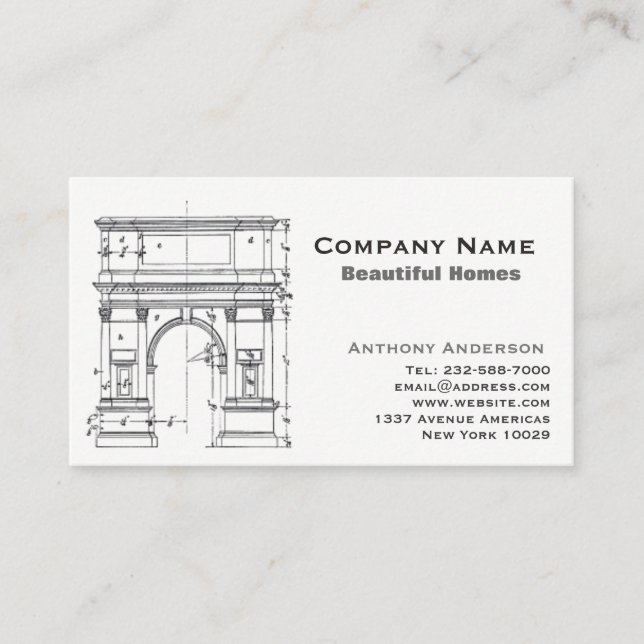 Architecture and construcction business card (Front)