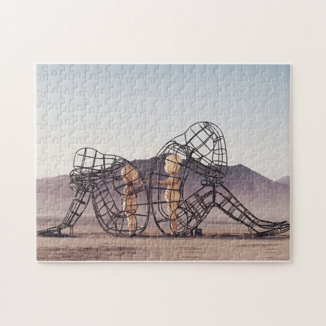 Architecture at Burning Man Jigsaw Puzzle (Horizontal)