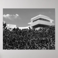 Architecture at The Getty Centre in Black & White