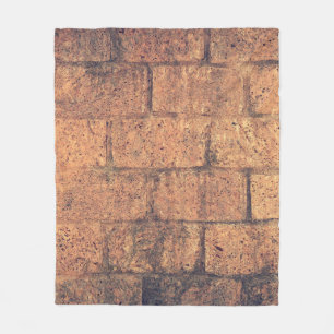Architecture bricks wall stoneworks fleece blanket