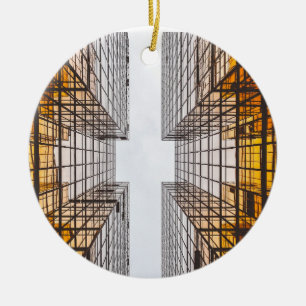 Architecture Cross Ceramic Ornament