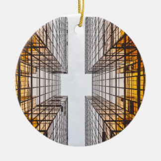 Architecture Cross Ceramic Ornament