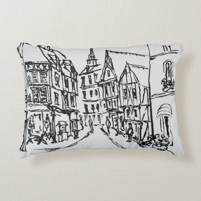 Architecture | Dinan, Brittany, France Decorative Cushion (Front)