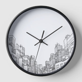 Architecture Drawing Design Clock