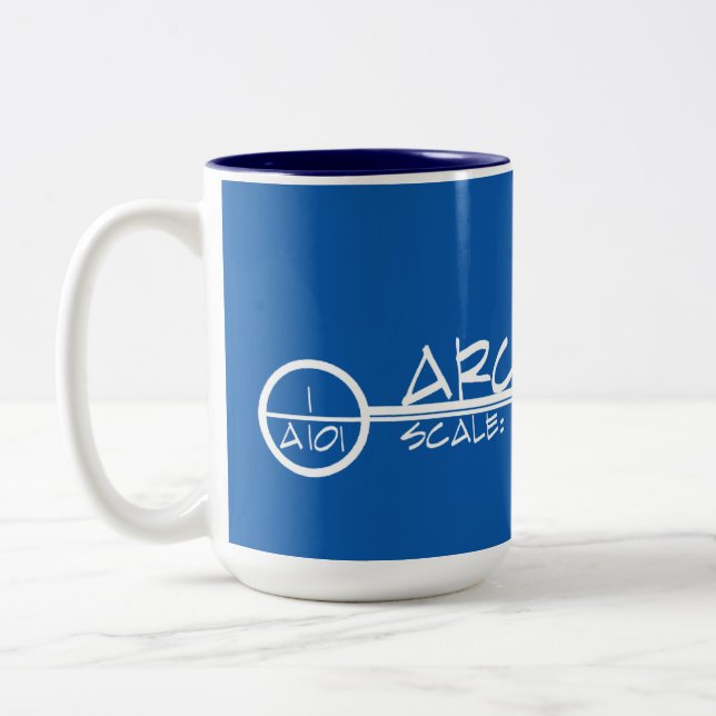 Architecture Drawing Title Mug (light) (Left)