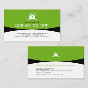 Architecture   Eco Home Architect Business Card