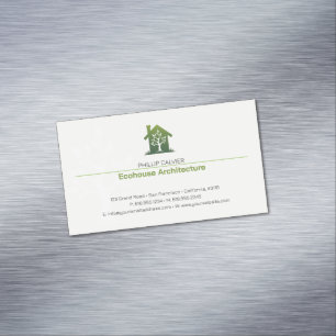 Architecture   Eco Home Architect Magnetic Business Card