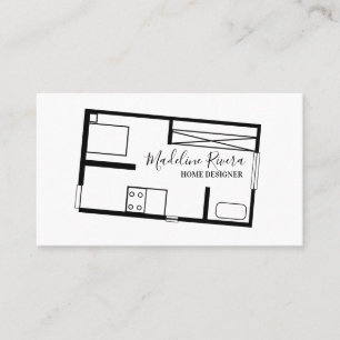 Architecture Floor Plan Designer Business Card
