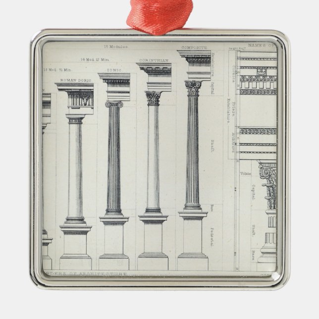 Architecture I: Orders of Architecture Metal Ornament (Front)