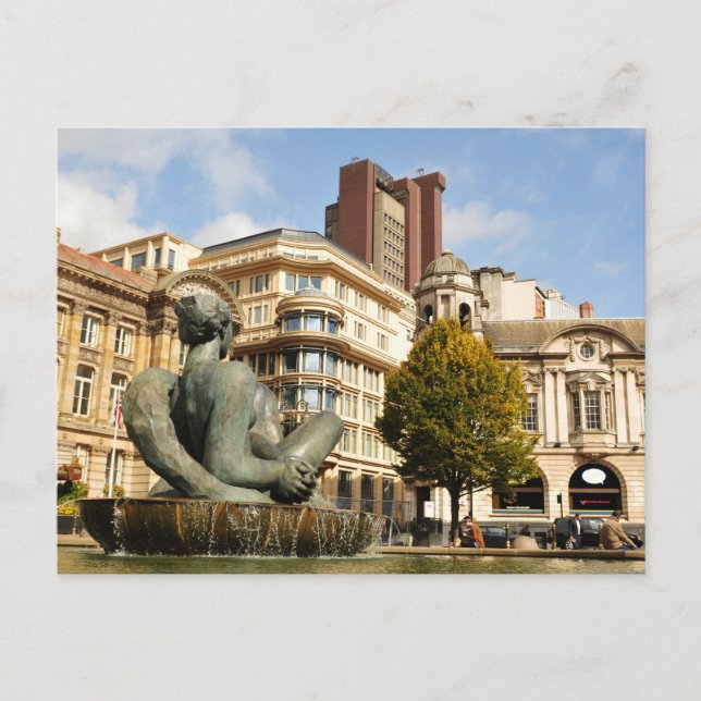 Architecture in Birmingham, England Postcard (Front)