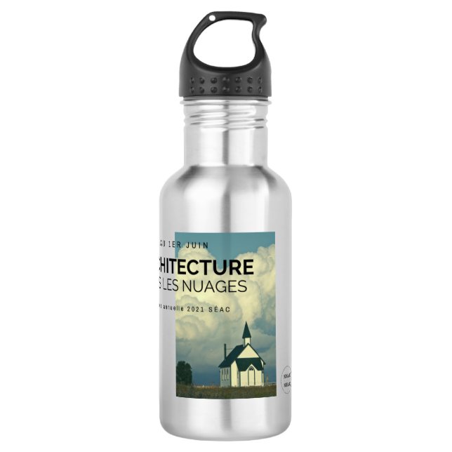 Architecture in the clouds 532 ml water bottle (Front)