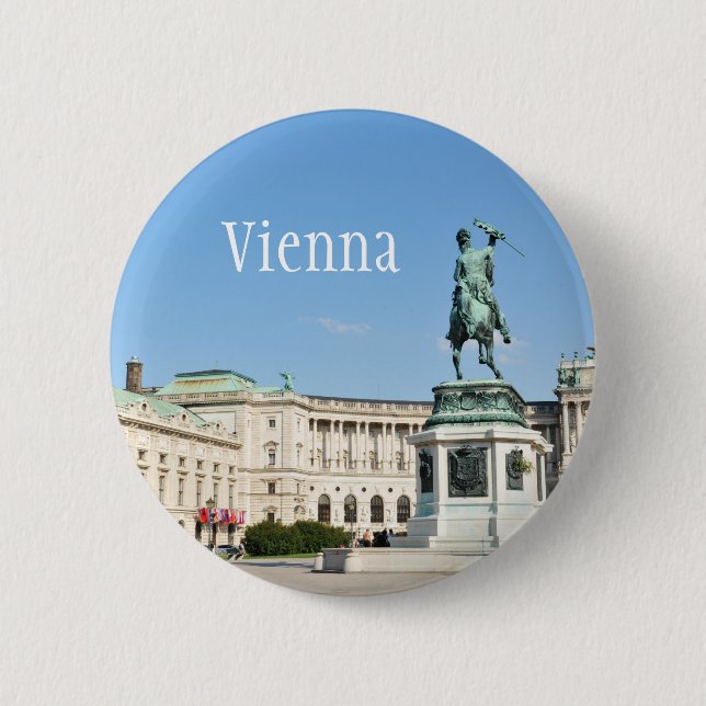 Architecture in Vienna, Austria 6 Cm Round Badge (Front)