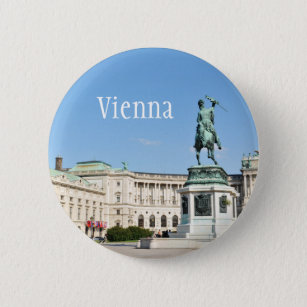 Architecture in Vienna, Austria 6 Cm Round Badge