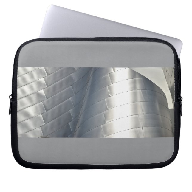 Architecture Metalic Gray Laptop Case (Front)