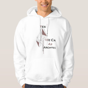 architecture, modern design, geometric art, black  hoodie