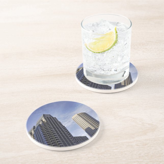 Architecture of downtown Boston Coaster (Side)