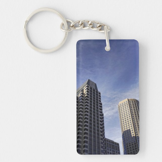 Architecture of downtown Boston Key Ring (Front)