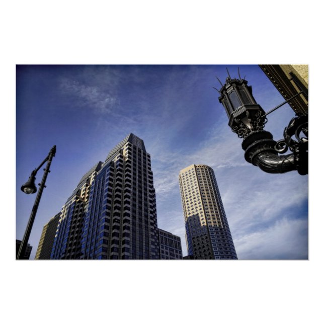 Architecture of downtown Boston Poster (Front)