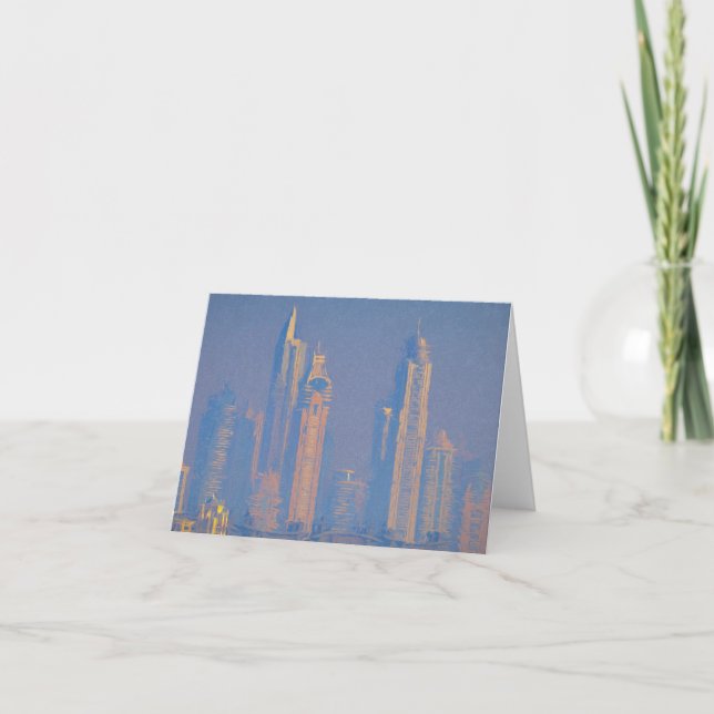 Architecture Of Dubai Art Card (Front)