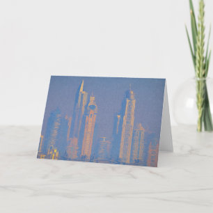 Architecture Of Dubai Art Card