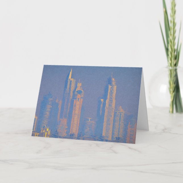 Architecture Of Dubai Art Card (Front)