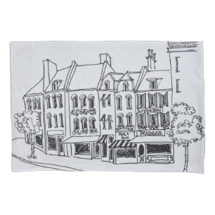 Architecture of Saint-Omer, France Pillowcase