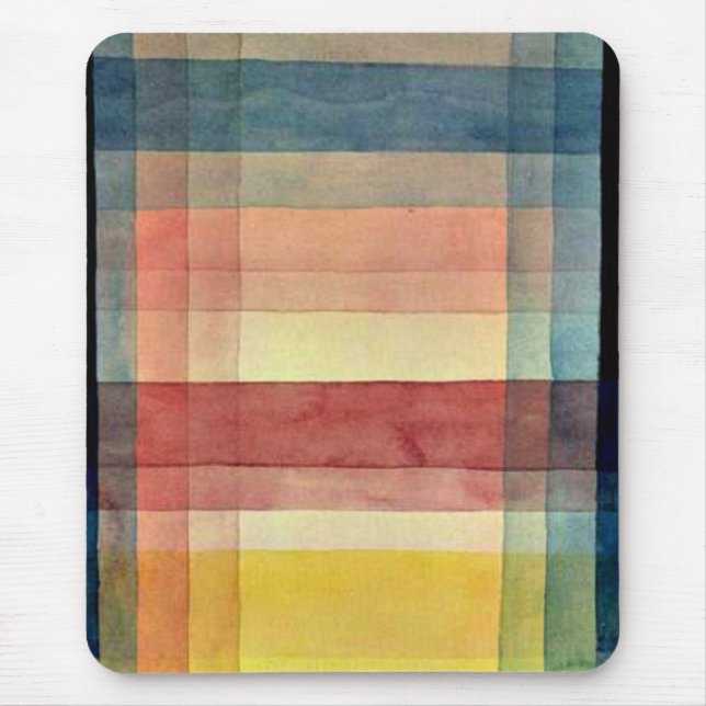 Architecture of the Plain, abstract art, Paul Klee Mouse Pad (Front)