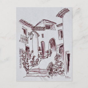 Architecture Saint-Guilhem-Le-Desert, France Postcard