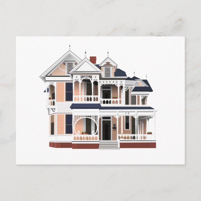 Architecture Series - Victorian. Postcards. Postcard (Front)