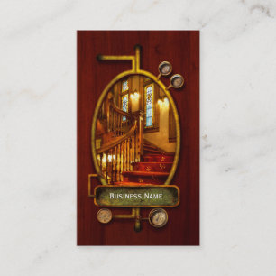 Architecture - Stairs - Let's take a peek upstairs Business Card