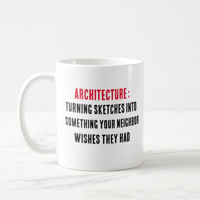 Architecture Turning sketches into something your Coffee Mug (Left)