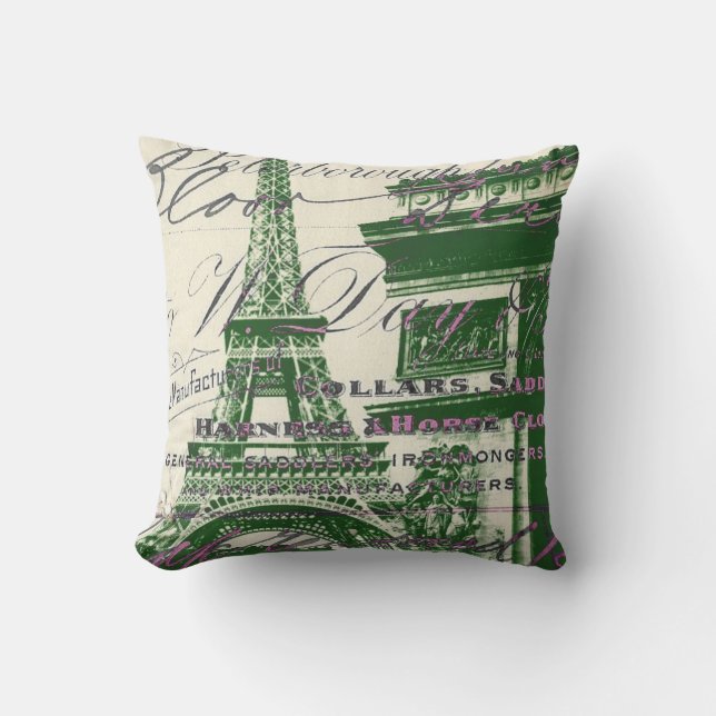 architecture victory gate paris eiffel tower outdoor cushion (Front)