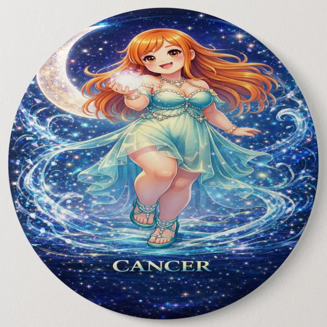 Archive Galaxy: Cancer Moon Guardian 6 Cm Round Badge (Front)