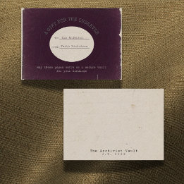 Archivist Burgundy Gift Card for the Observer