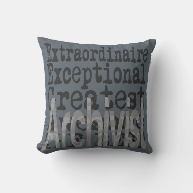 Archivist Extraordinaire Cushion (Front)